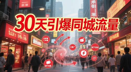 30天引爆同城流量：团购篇 认知篇 流量篇 来客篇 达人篇 老板人设IP篇 投流篇 - 猎人社区-猎人社区