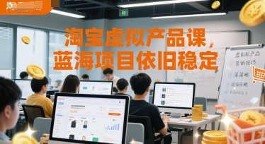 淘宝虚拟产品课，蓝海项目依旧稳定-猎人社区