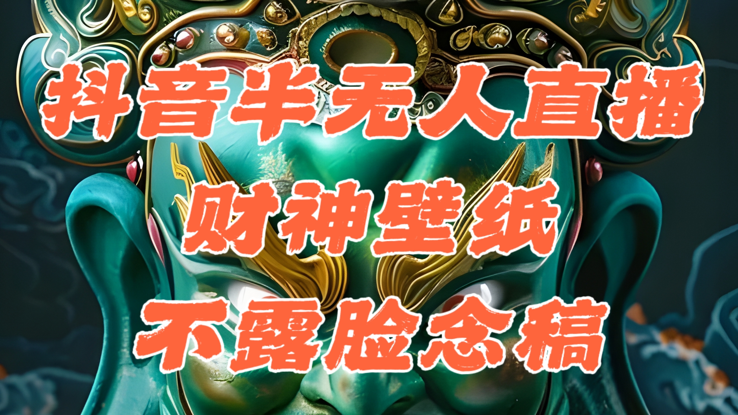 抖音半无人直播公会素材撸音浪，生肖财神AI图直播不露脸读稿，单日1000+ - 猎人社区-猎人社区