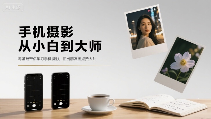 手机摄影从小白到大师，零基础带你学习手机摄影，拍出朋友圈点赞大片-猎人社区