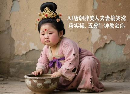 AI唐朝胖美人夫妻搞笑涨粉实操，五分钟教会你-猎人社区