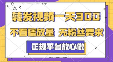 转发视频一天3张+，正规平台放心做，不看播放量，不看粉丝量，一个任务几分钟完成【揭秘】 - 猎人社区-猎人社区