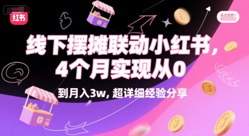 线下摆摊联动小红书，4 个月实现从 0 到月入3w，超详细经验分享 - 猎人社区-猎人社区