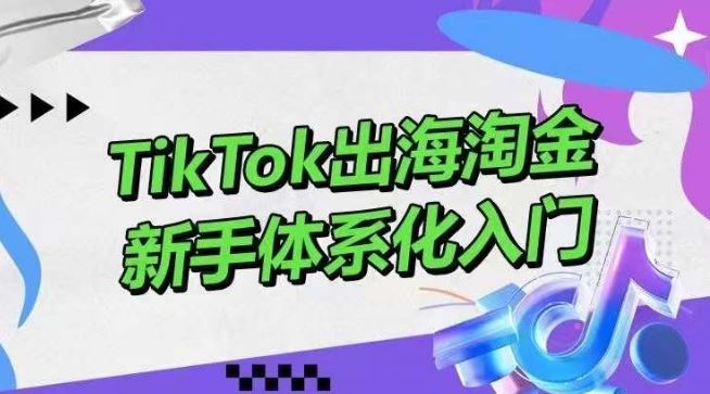 TikTok出海淘金，新手体系化入门，零基础快速入门，掌握短视频、直播带货等引流到变现的知识 - 猎人社区-猎人社区