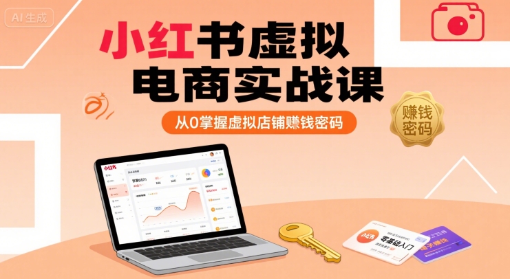 小红书虚拟电商实战课，从0掌握虚拟店铺賺钱密码（更新） - 猎人社区-猎人社区