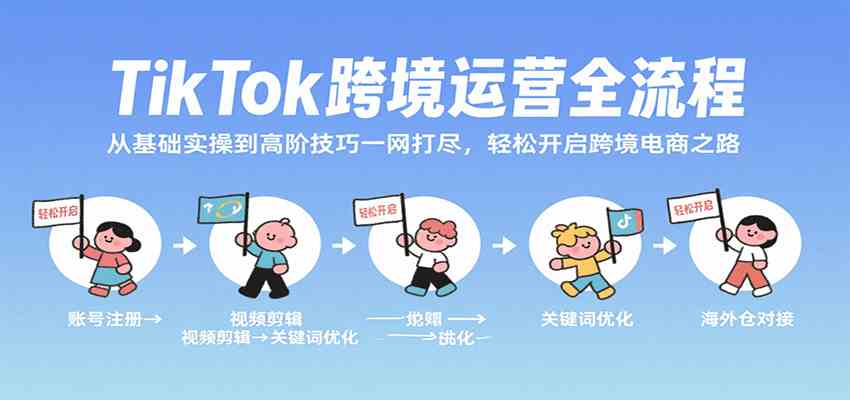 TikTok跨境运营全流程，从基础实操到高阶技巧一网打尽，轻松开启跨境电商之路 - 猎人社区-猎人社区