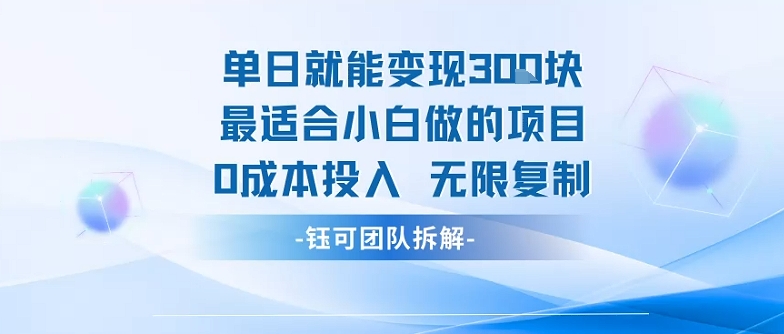 单日就能变现3张最适合小白做的项目0成本投入 无限复制 - 猎人社区-猎人社区