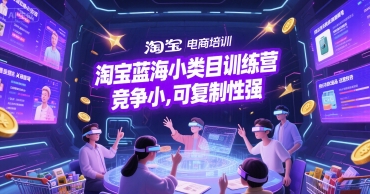 淘宝蓝海小类目训练营， 竞争小，可复制性强 - 猎人社区-猎人社区