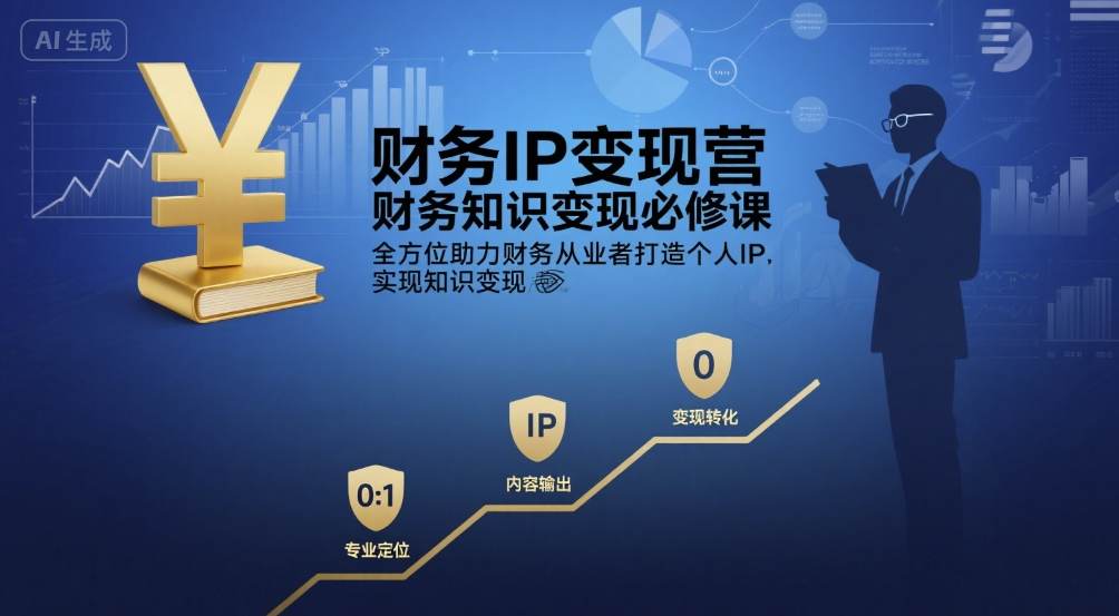 财务IP变现营，财务知识变现必修课，全方位助力财务从业者打造个人IP，实现知识变现 - 猎人社区-猎人社区