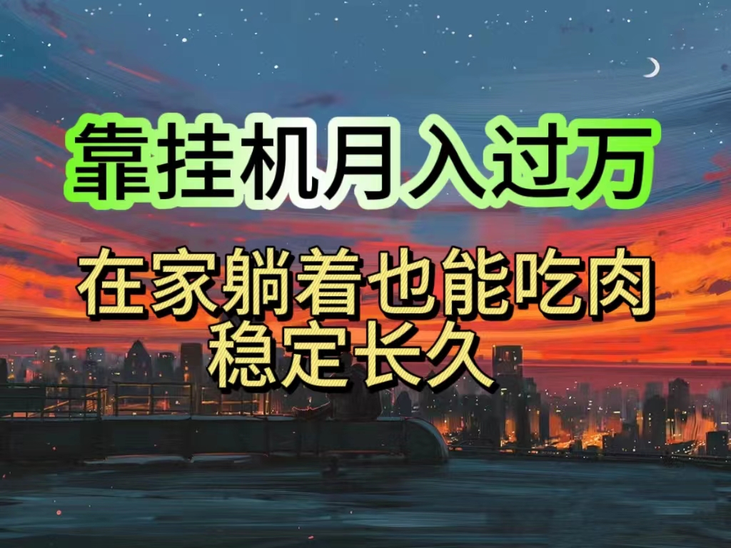 挂机项目日入1000+，躺着也能吃肉，适合宝爸宝妈学生党工作室，电脑手… - 猎人社区-猎人社区