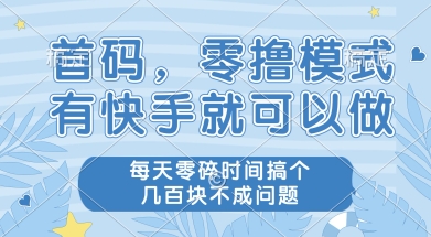 首码零撸项目，有快手就可以做，每天业务时间搞个几张不是问题【揭秘】 - 猎人社区-猎人社区