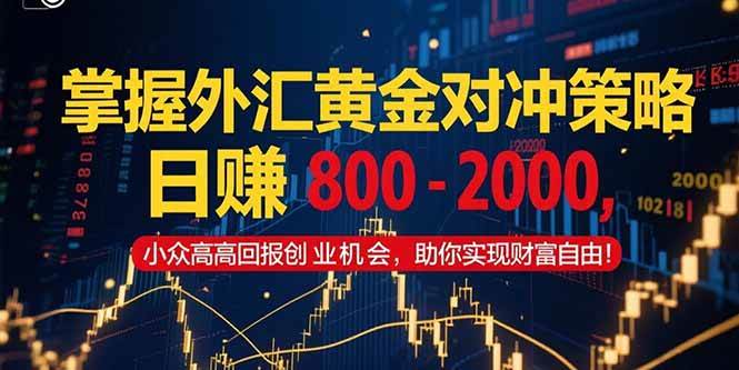 掌握外汇黄金对冲策略，日赚 800 – 2000，小众高回报创业机会，助你实… - 猎人社区-猎人社区