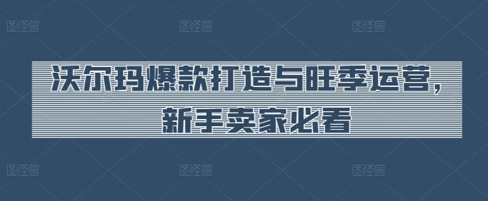 沃尔玛爆款打造与旺季运营，新手卖家必看 - 猎人社区-猎人社区
