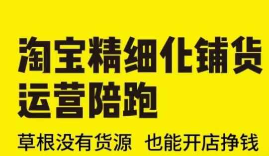 淘宝精细化铺货运营陪跑(部分更新至2025)，草根没有货源 也能开店挣钱 - 猎人社区-猎人社区