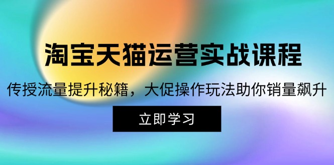 淘宝&天猫运营实战课程，传授流量提升秘籍，大促操作玩法助你销量飙升 - 猎人社区-猎人社区