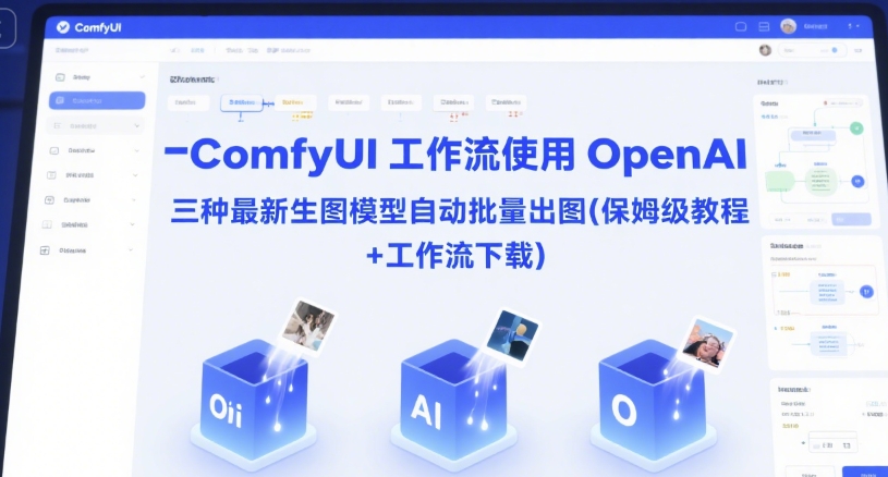 ComfyUI 工作流使用 OpenAI 三种最新生图模型自动批量出图(保姆级教程+工作流下载) - 猎人社区-猎人社区