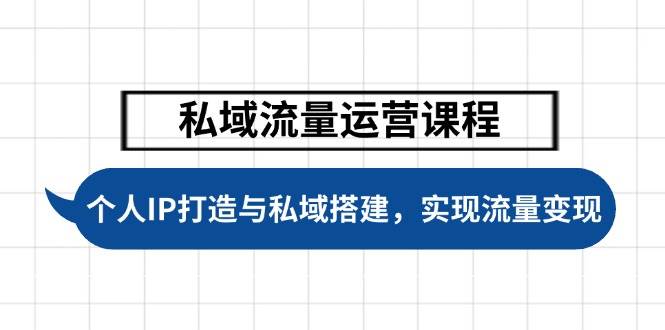 私域流量运营课程，个人IP打造与私域搭建，助力学员实现流量变现-猎人社区