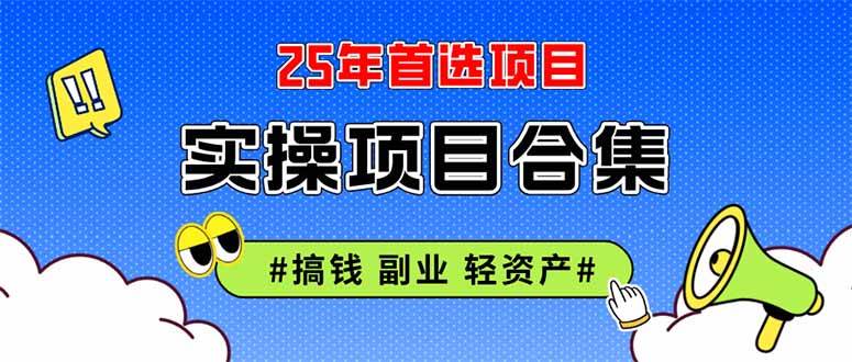 2025实操项目合集 挂机类型 直播类型 轻资产创业类型 课程分享各项目介…-猎人社区