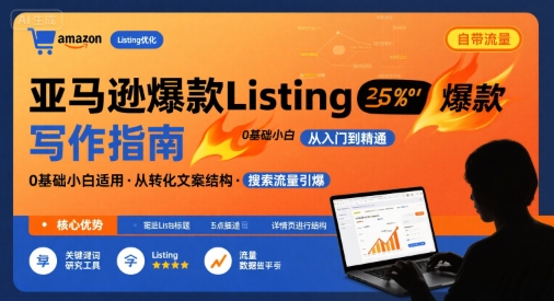 亚马逊爆款Listing写作方法，亚马逊0基础小白也能写爆款自带流量的Listing - 猎人社区-猎人社区