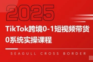 TikTok跨境0-1短视频带货，系统拆解TikTok跨境带货全链路，实现跨境可持续盈利-猎人社区