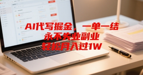 AI代写掘金，一单一结，永不失业副业，轻松月入过1W - 猎人社区-猎人社区