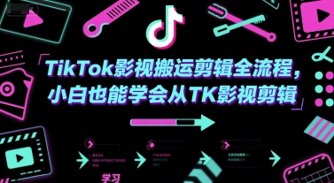 TikTok影视搬运剪辑全流程，小白也能学会从TK影视剪辑 - 猎人社区-猎人社区