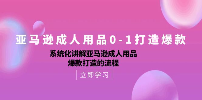 亚马逊成人用品0-1打造爆款：系统化讲解亚马逊成人用品爆款打造的流程 - 猎人社区-猎人社区