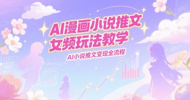 AI漫画小说推文女频玩法教学，AI小说推文变现全流程 - 猎人社区-猎人社区