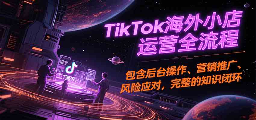 TikTok海外小店运营全流程，包含后台操作、营销推广、风险应对，完整的知识闭环 - 猎人社区-猎人社区