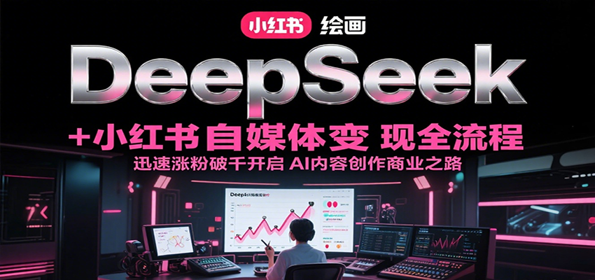 DeepSeek绘画+小红书自媒体变现全流程，迅速涨粉破千开启AI内容创作商业之路 - 猎人社区-猎人社区