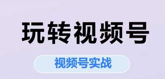 玩转视频号，视频号实战系列课 - 猎人社区-猎人社区
