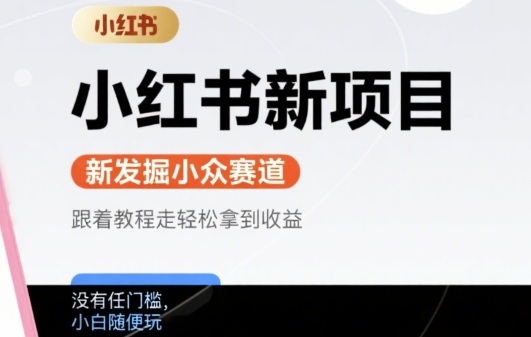 小红书新项目，新发掘出来的小众赛道 ，跟着教程走轻松拿到收益，没有任何门槛，小白随便玩 - 猎人社区-猎人社区
