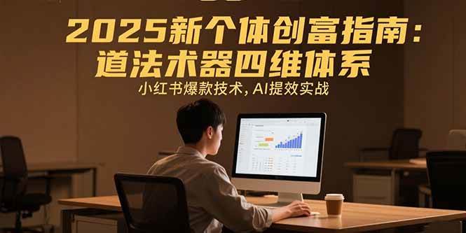 2025新个体创富指南：道法术器四维体系，小红书爆款技术，AI提效实战 - 猎人社区-猎人社区