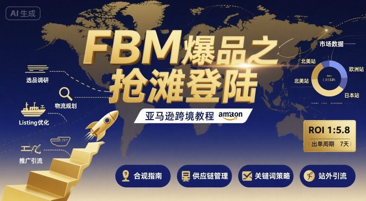 FBM爆品之抢滩登陆-亚马逊跨境教程 - 猎人社区-猎人社区