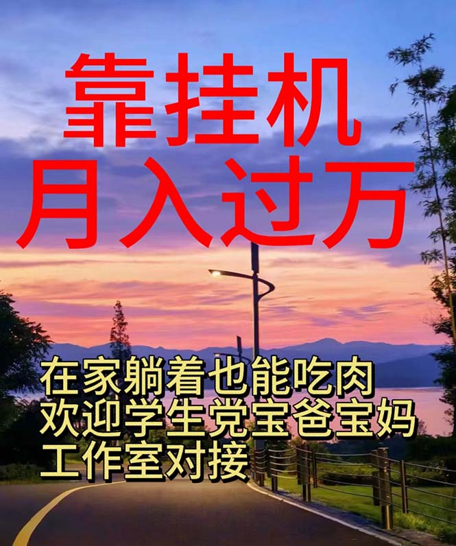 靠挂机，日入1000+，躺着也能吃肉，适合宝爸宝妈学生党工作室，电脑手… - 猎人社区-猎人社区