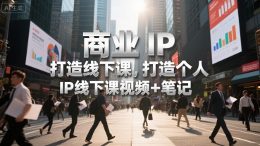 商业IP打造线下课，打造个人 IP线下课视频+笔记 - 猎人社区-猎人社区
