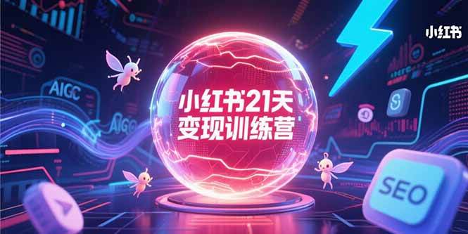 小红书21天变现训练营，AIGC工具高效应用，SEO优化核心技巧 - 猎人社区-猎人社区
