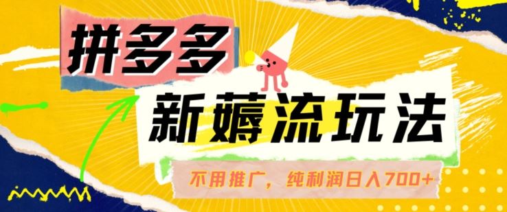 拼多多最新薅流玩法，无需开车推广，纯靠自然流吃饭-单纯赚50+利润，日入700+【揭秘】 - 猎人社区-猎人社区