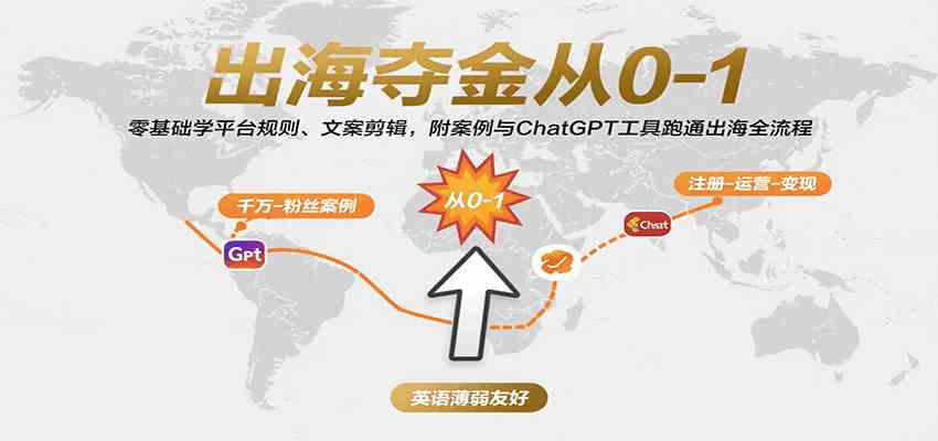 出海夺金从0-1：零基础学平台规则、文案剪辑，附案例与ChatGPT工具跑通出海全流程 - 猎人社区-猎人社区