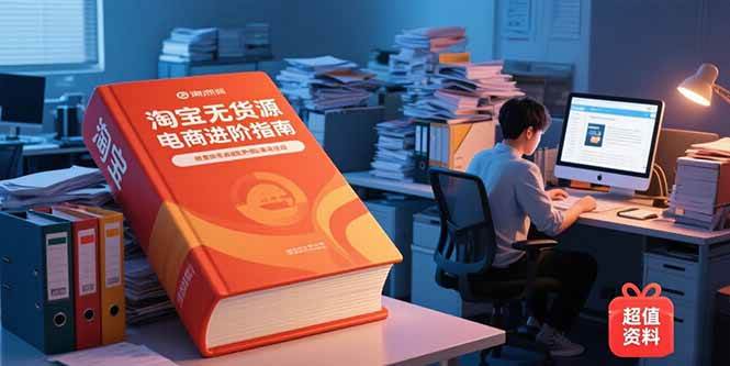 淘宝无货源电商进阶指南，包含新人课、进阶课，配套资料，蓝海选品等 - 猎人社区-猎人社区