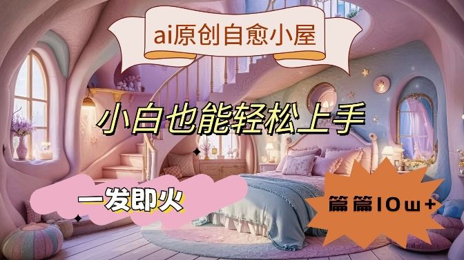 ai原创治愈小屋，小白也能轻松上手，一发即火，篇篇10w+【揭秘】-猎人社区