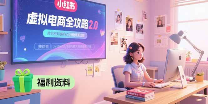 虚拟电商全攻略2.0，开店选品实操流程，账号定位、货源发布、笔记发布技巧 - 猎人社区-猎人社区