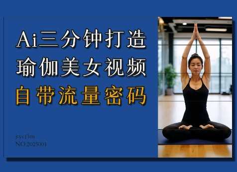 Ai3分钟打造瑜伽美女视频，自带流量密码-猎人社区