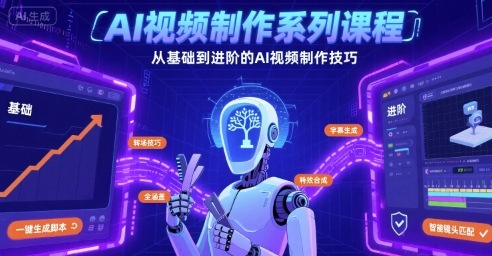 AI视频制作系列课程，从基础到进阶的AI视频制作技巧全涵盖 - 猎人社区-猎人社区