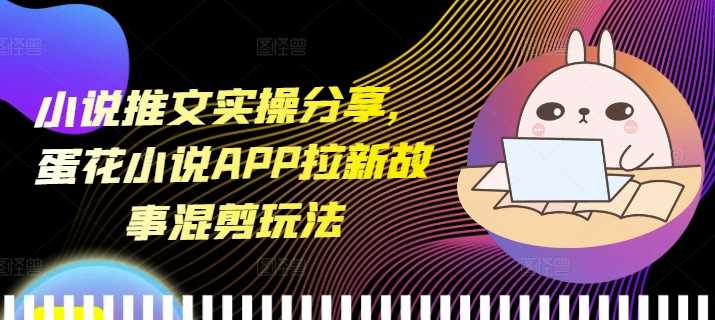 小说推文实操分享，蛋花小说APP拉新故事混剪玩法 - 猎人社区-猎人社区