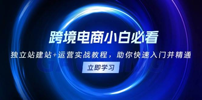 跨境电商小白必看！独立站建站+运营实战教程，助你快速入门并精通 - 猎人社区-猎人社区