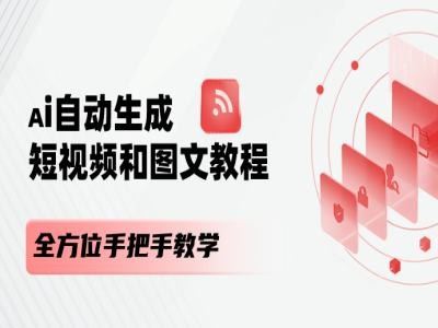 AI自动生成短视频和图文课程，全方位手把手教学 - 猎人社区-猎人社区