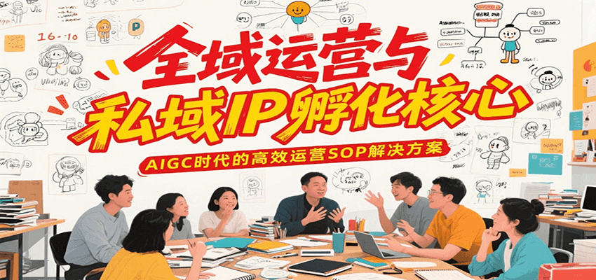 全域运营与私域IP孵化核心，AIGC时代的高效运营SOP解决方案 - 猎人社区-猎人社区