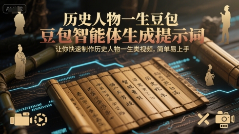 历史人物一生豆包智能体生成提示词，让你快速制作历史人物一生类视频，简单易上手 - 猎人社区-猎人社区