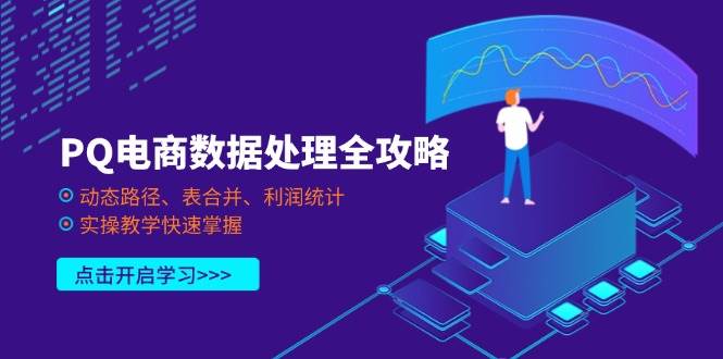 PQ电商数据处理全攻略，动态路径、表合并、利润统计，实操教学快速掌握-猎人社区